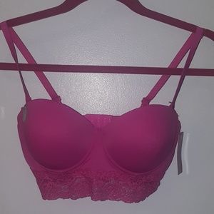  😄👌❣5 for $30 solid pink push up lace bra